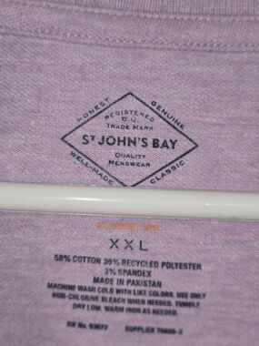 St. John's Bay Classic Fit Tee - Dusty Mauve Heather